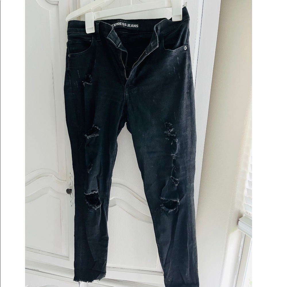 Size 8 Express distressed jeans